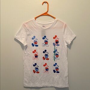 Disney Women's Mickey Mouse Americana Graphic T-Shirt